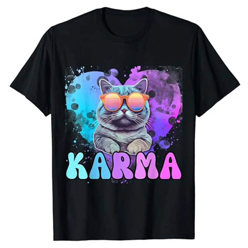 Футболка с надписью Karma Cat Lover Это мой парень