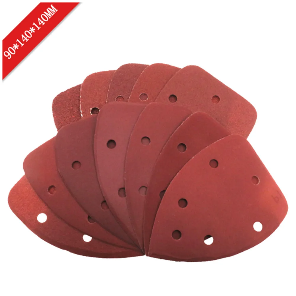 

50/100 шт., самоклеящиеся треугольные шлифовальные диски, 140x140x90 мм