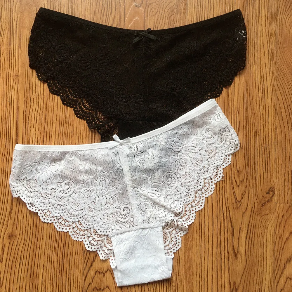 10PCS/Set Women Panties Sexy Underwear Big Size M-XXL Lace Lingerie Female Briefs Transparent Ladies Pantys Culottes Seamless