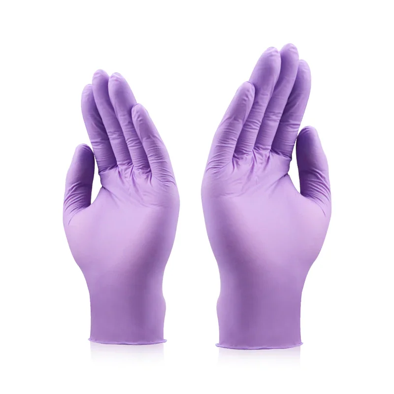 

Nitrile Gloves 100pcs/pack Xingyu Purple Food Grade Waterproof Allergy Free Disposable Work Safety Gloves