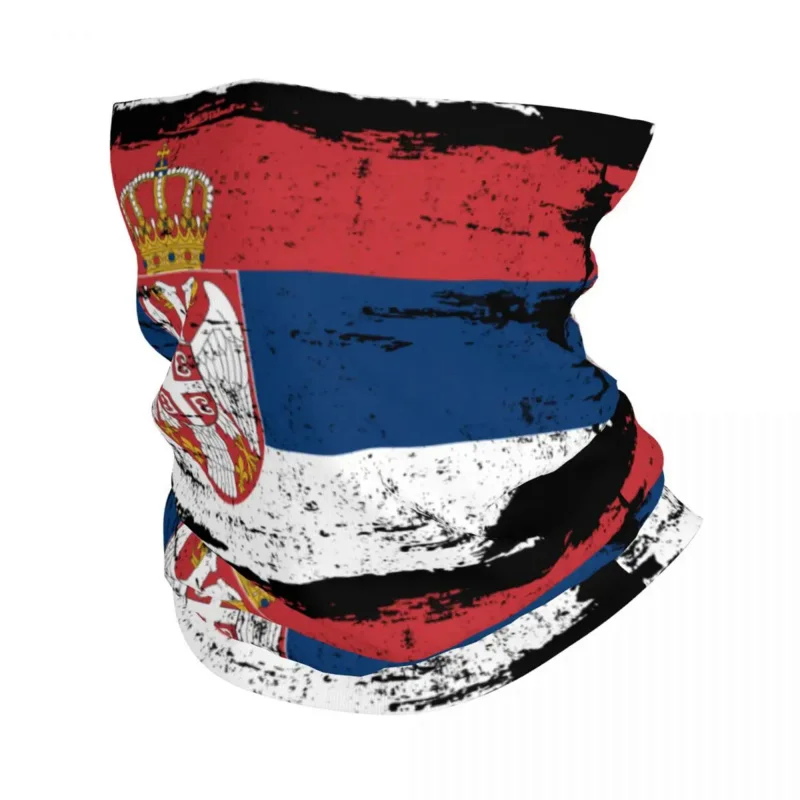 

Serbia Flag Bandana Neck Gaiter For Hiking Camping Women Men Wrap Scarf Serbian Proud Headband Warmer