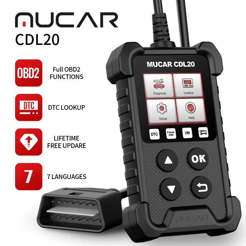 MUCAR CDL20 OBD2 Auto Scanner Auto Diagnose-Tool Code Reader OBD2 Automotive Diagnose Werkzeug freies verschiffen PK EML327