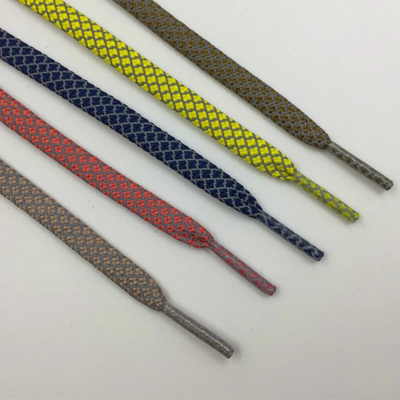 Weiou 30 Pairs Laces A Set Safety 3M Reflective Flat Strings Affordable Cords Wholesale Latchet For Sneakers Casual Boots Shoes