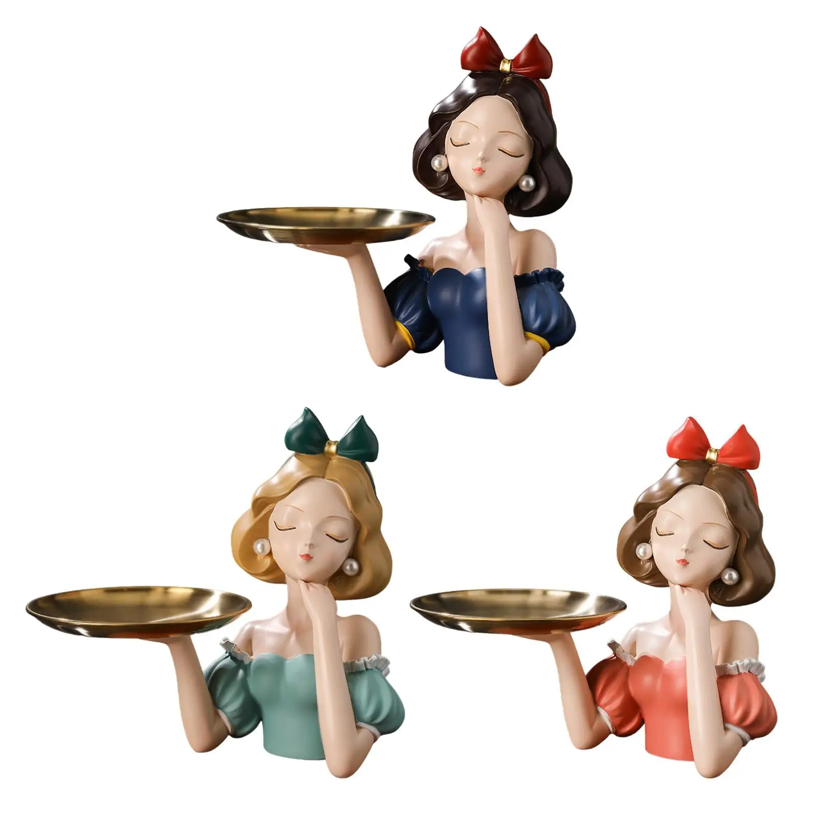 Фигурка принцессы чаша для ключей лоток хранения контейнер мелочей