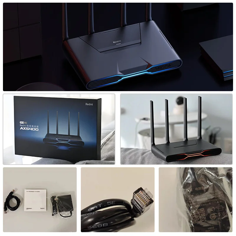 Игровой Wi-Fi роутер Xiaomi Redmi AX5400 сетчатый 6 2 5 Гбит/с RGB световые эффекты игровой