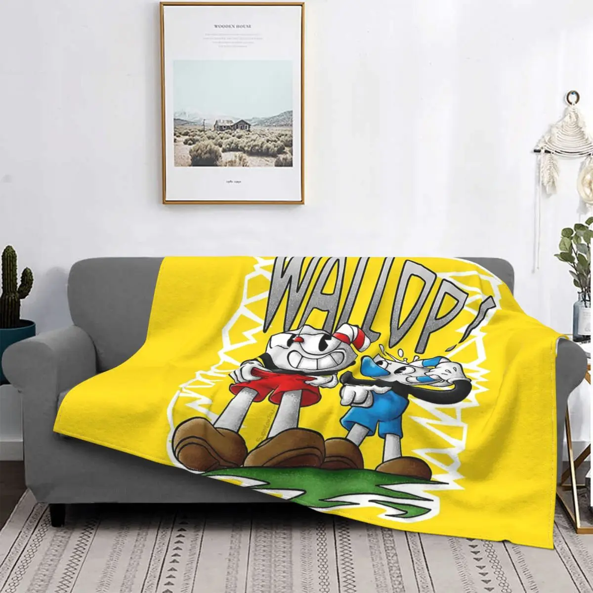 

Игровые одеяла Cuphead Кала Мария флисовое покрывало для спальни