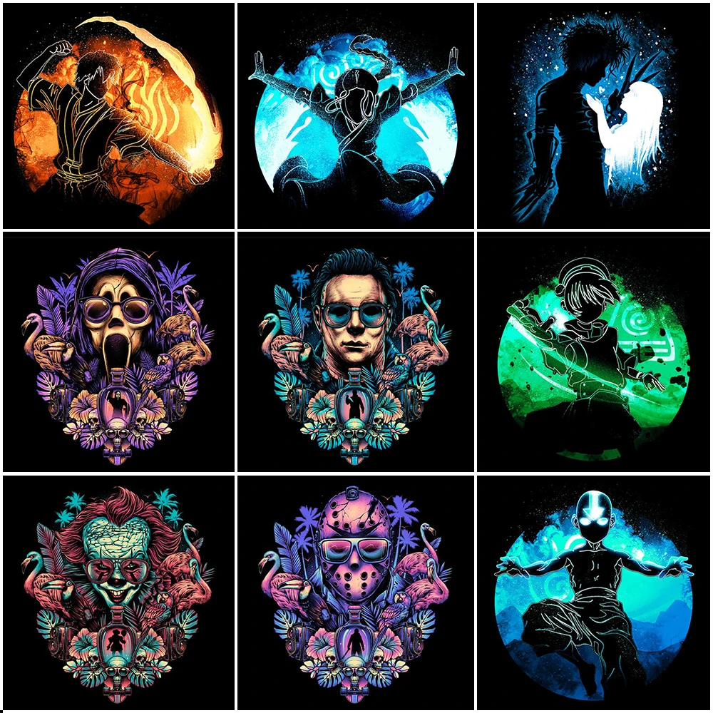 

Disney 5D DIY Diamond Painting Black Mystery Character New Square/Round New Rhinestone Cross Stitch Kit Home Decor Painting