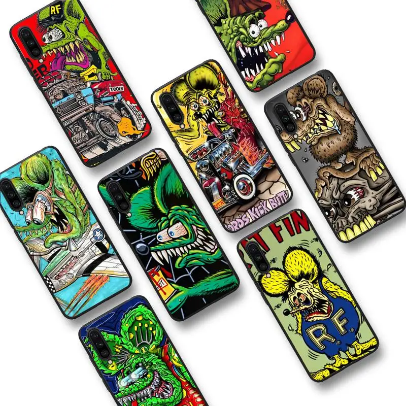 

Rat Fink Phone Case For Xiaomi Mi 5X 8 9 10 11 12 lite pro 10T PocoX3pro PocoM3 Note 10 pro lite