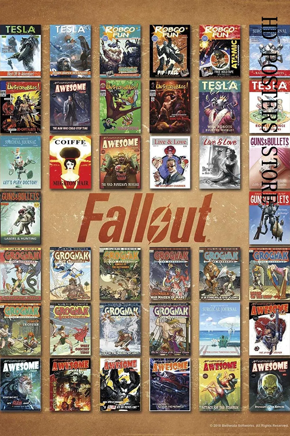 Профессиональная декоративная картина Fallout 3 4 по мотивам фильмов и игр HD-Картина