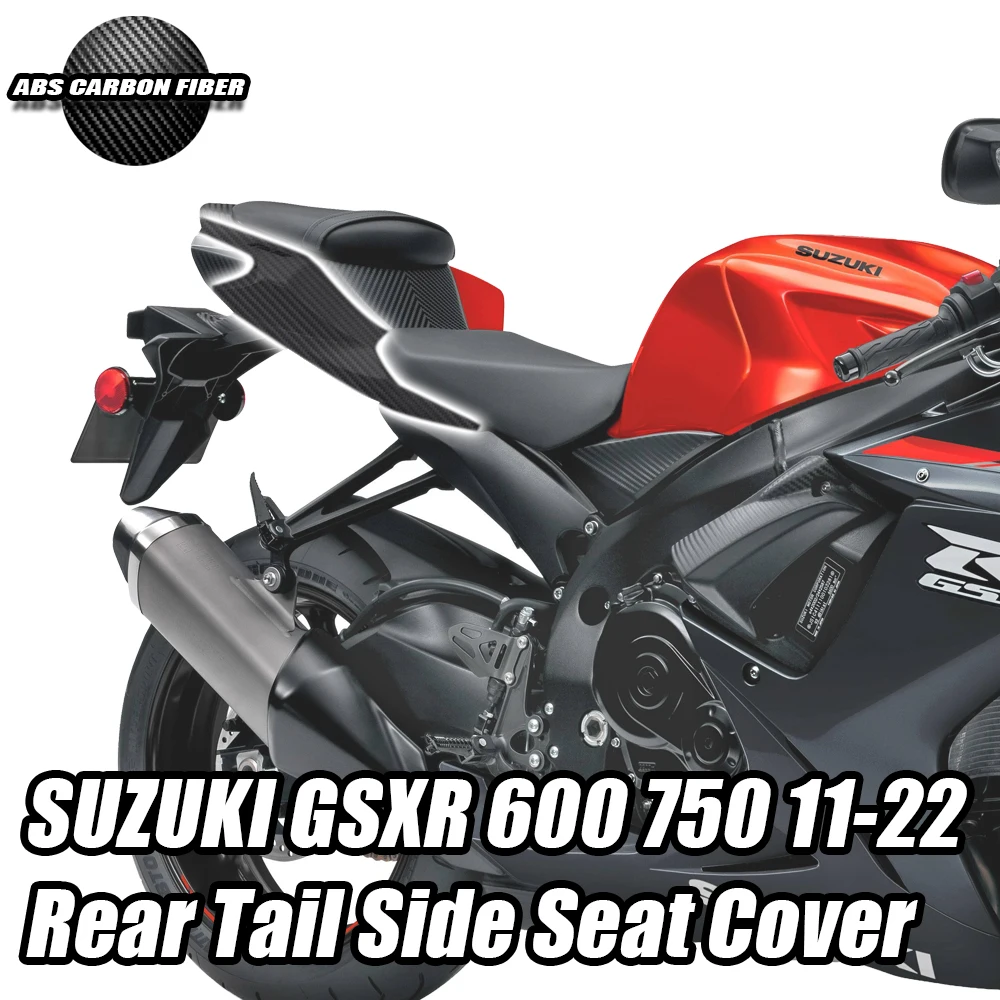 

Чехол для заднего сиденья из углеродного волокна для SUZUKI GSXR600 750 2011-2022 2012, аксессуары для мотоциклов из АБС-пластика