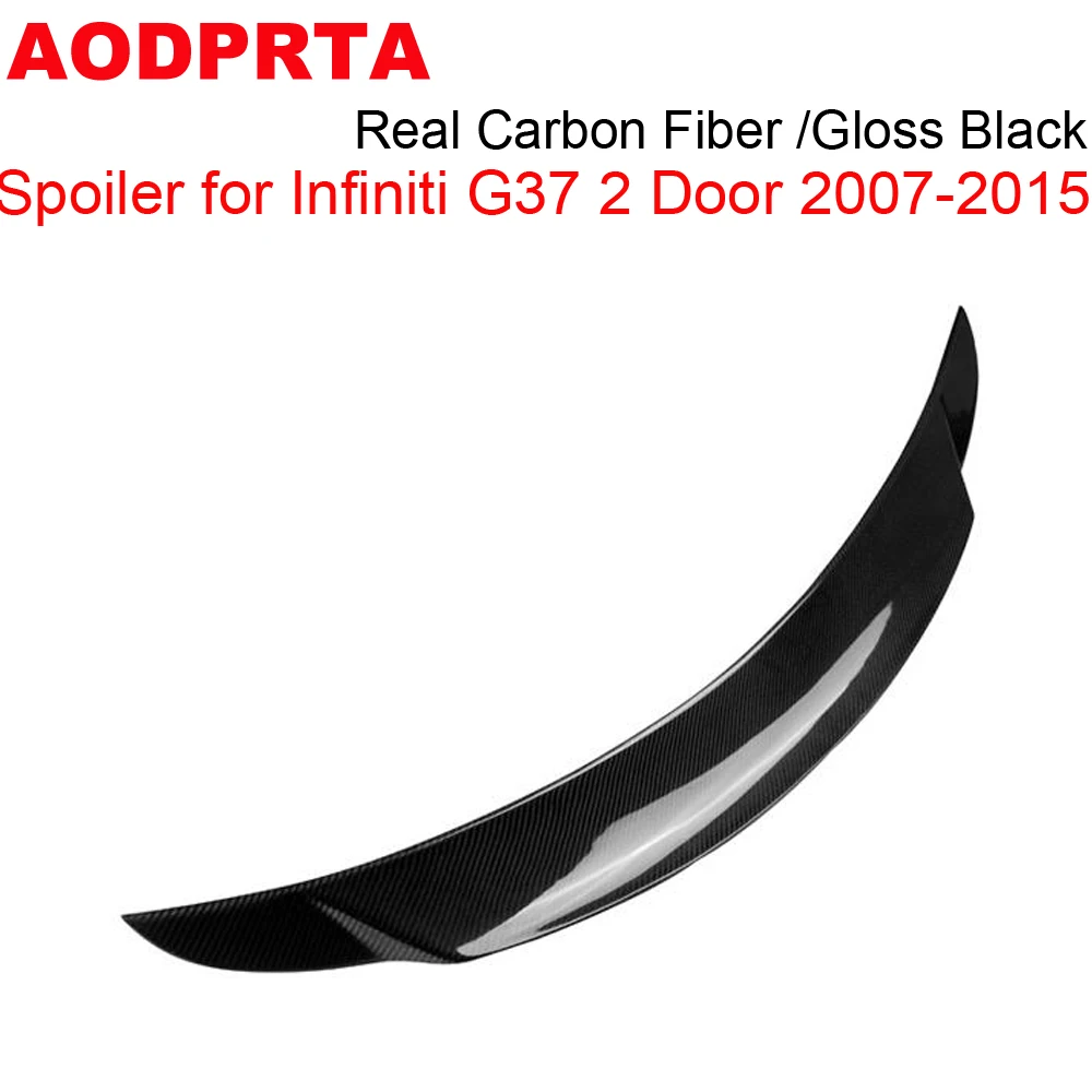 Спойлер G37 из натурального углеродного волокна задний спойлер для багажника Infiniti