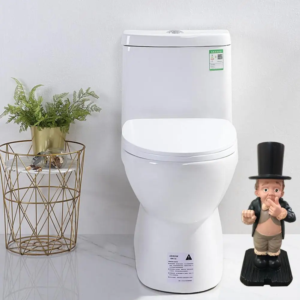 

Wear-resistant Funny Butler Shape Paper Holder Statue Resin Tissue Stand Sculpture Eye-catching for Decorating