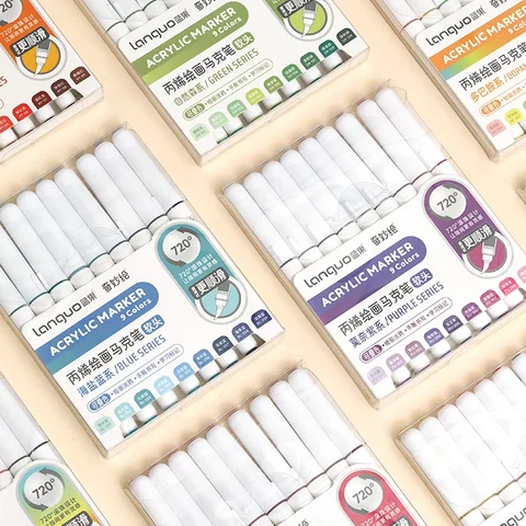 9 цветов/набор акриловых красок, художественный маркер, ручки для рисования граффити «сделай сам», для ноутбука, дневника, письма, живописи, канцелярские принадлежности