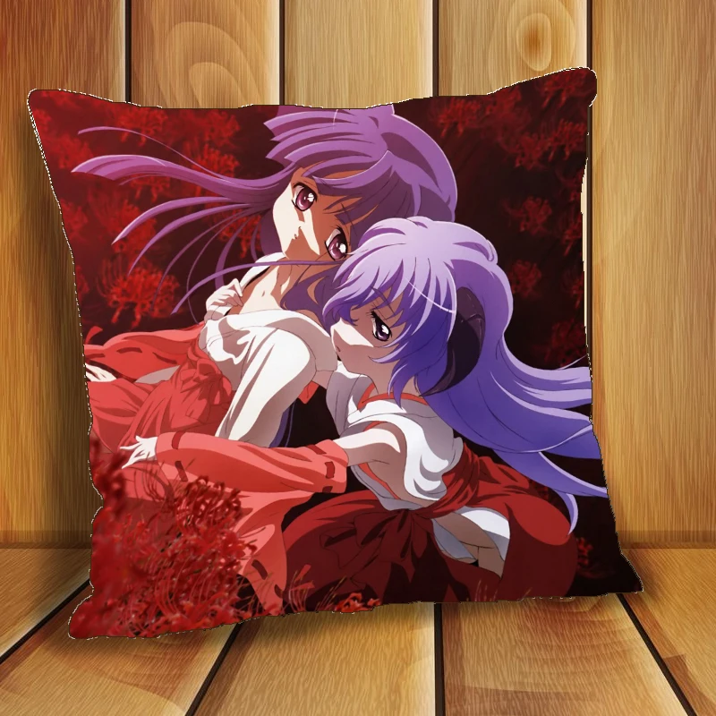 

Anime Dakimakura Pillow Case Higurashi When They Cry Furude Rika Hanyuu Cover Home Decoration Accessories 40x40cm