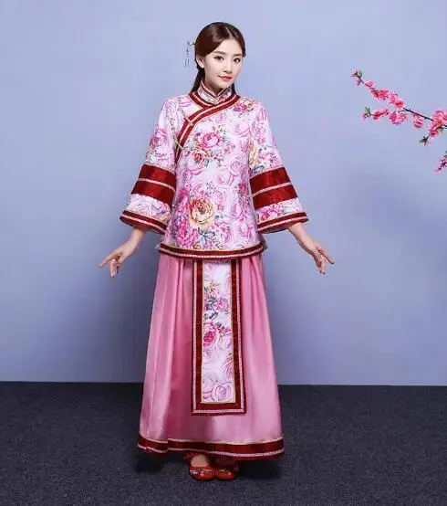 

Старинные китайские платья Xiuhe платье для подружки невесты