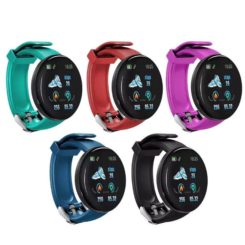 

D18 smart bracelet color screen bracelet exercise step information sleep monitoring heart rate