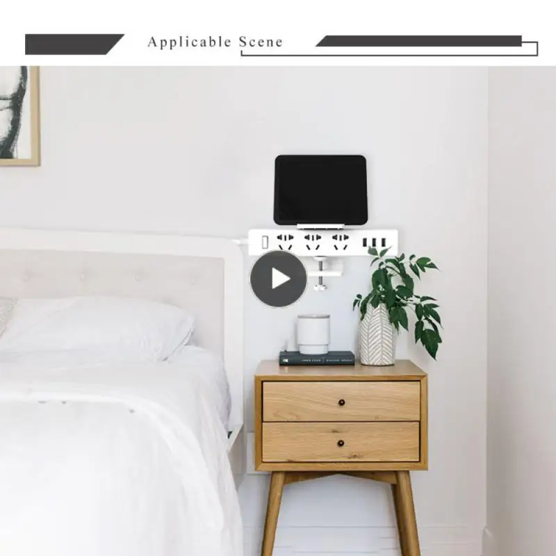 

Strongly Wall Hanging Holder Hardware Convenient Strip Fixed Holder Socket Accessories Load-bearing Phone Storage Rack Durable