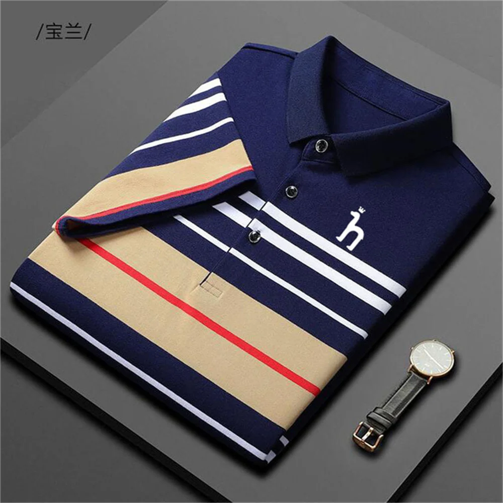 

Men Polo Shirts HAZZYS Luxury Brand Cotton Short Sleeve T-Shirt Summer Men Fashion Casual Business Tops Tees