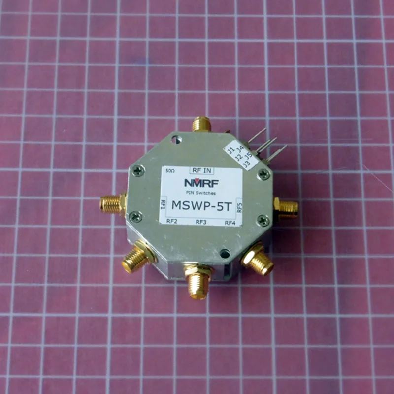 

150-2000 МГц SP5T SP5T однополюсный пятибросковый штырьковый радиочастотный переключатель с интерфейсом SMA, максимальная мощность 1 Вт
