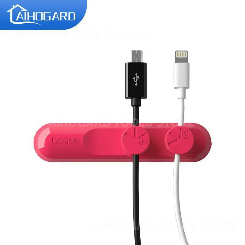 

Mobile Phone Cable Clip For Car Desktop Tidy Charger Cable Organizer For Data Cable Digital Wire Charging Cable Winder