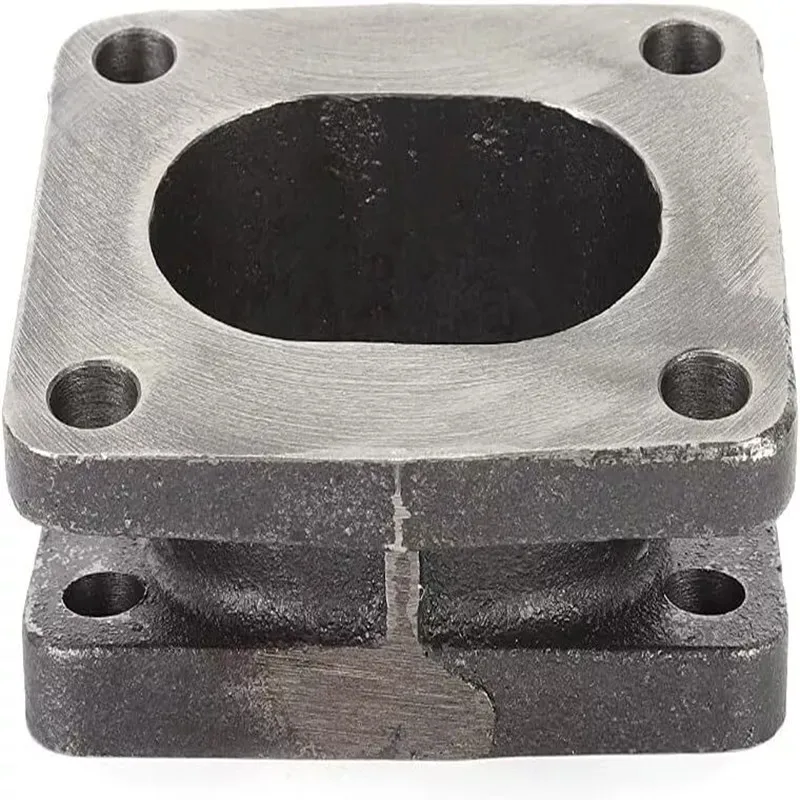 Чугунный турбоадаптер фланец для турбокомпрессора Garrett T3 до T4 с 15 градусами