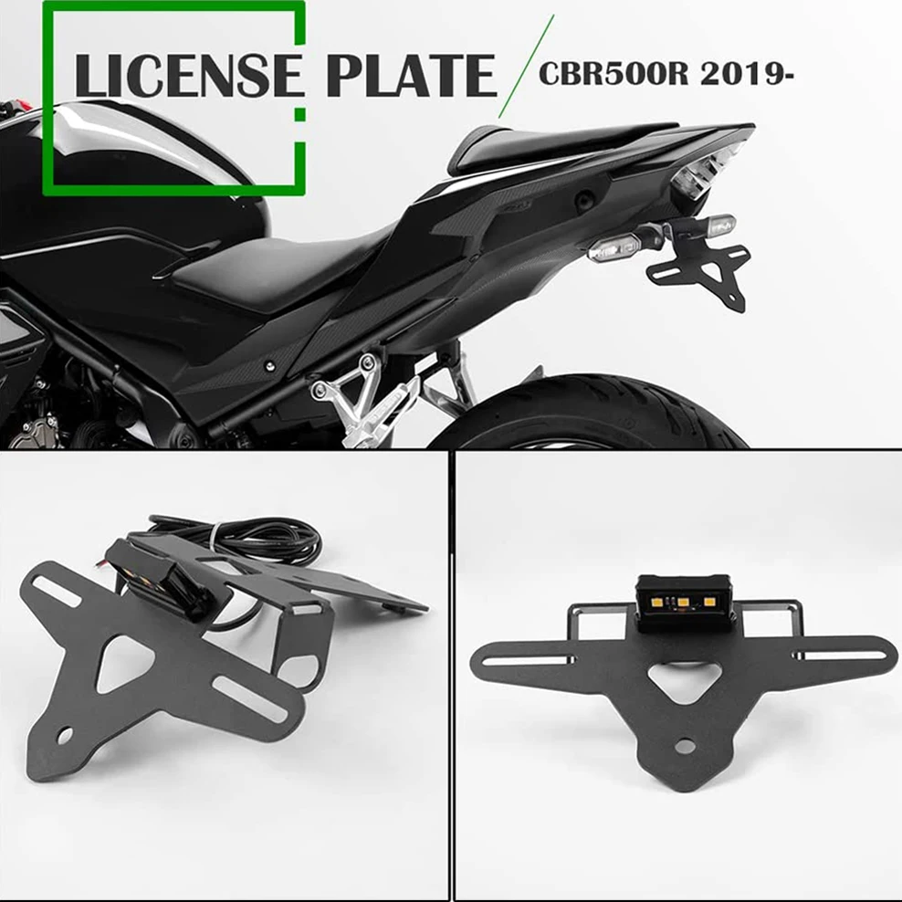 

Аксессуары для мотоциклов CBR500R, держатель номерного знака, хвостовик, аккуратный для Honda CBR400R 2019 2020 2021 CBR 500R, Устранитель крыльев