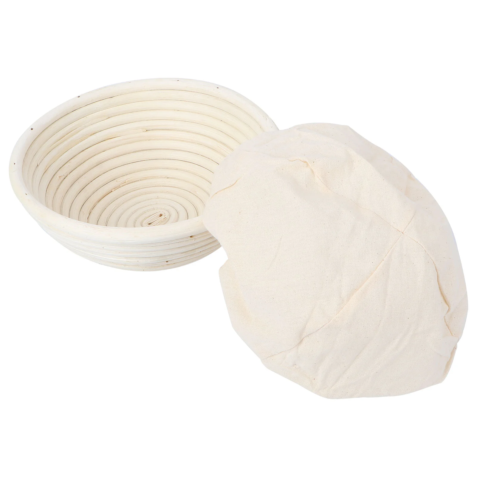 

Dough Basket Bowl Rattan Bread Proofing Bannetonbaking Loaf Liner Container Sourdough Serving Cloth