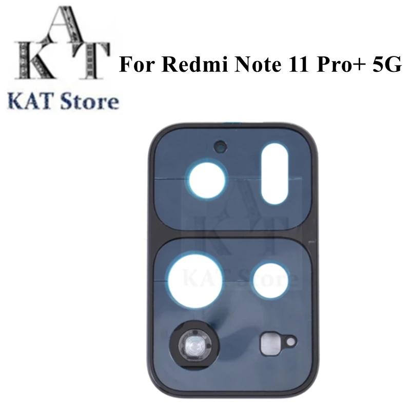 

KAT For Redmi Note 11 Pro+ 5G Rear Camera Frame Cover Glass Back Lens Smartphone Replacement Parts