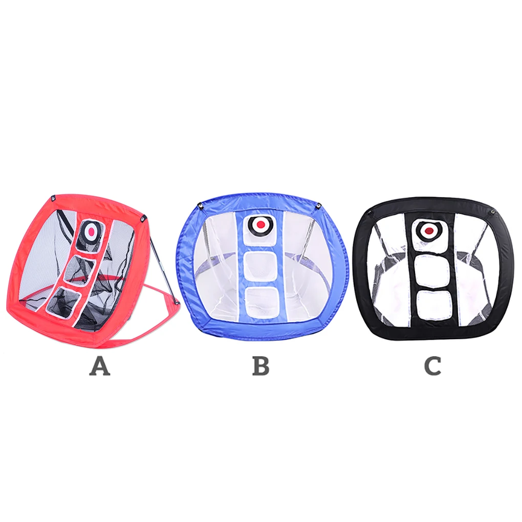

Golf Chipping Net Portable Folding Swing Practice Hitting Mesh Indoor Outdoor Elastic Design Golf Training Net with Storage Bag