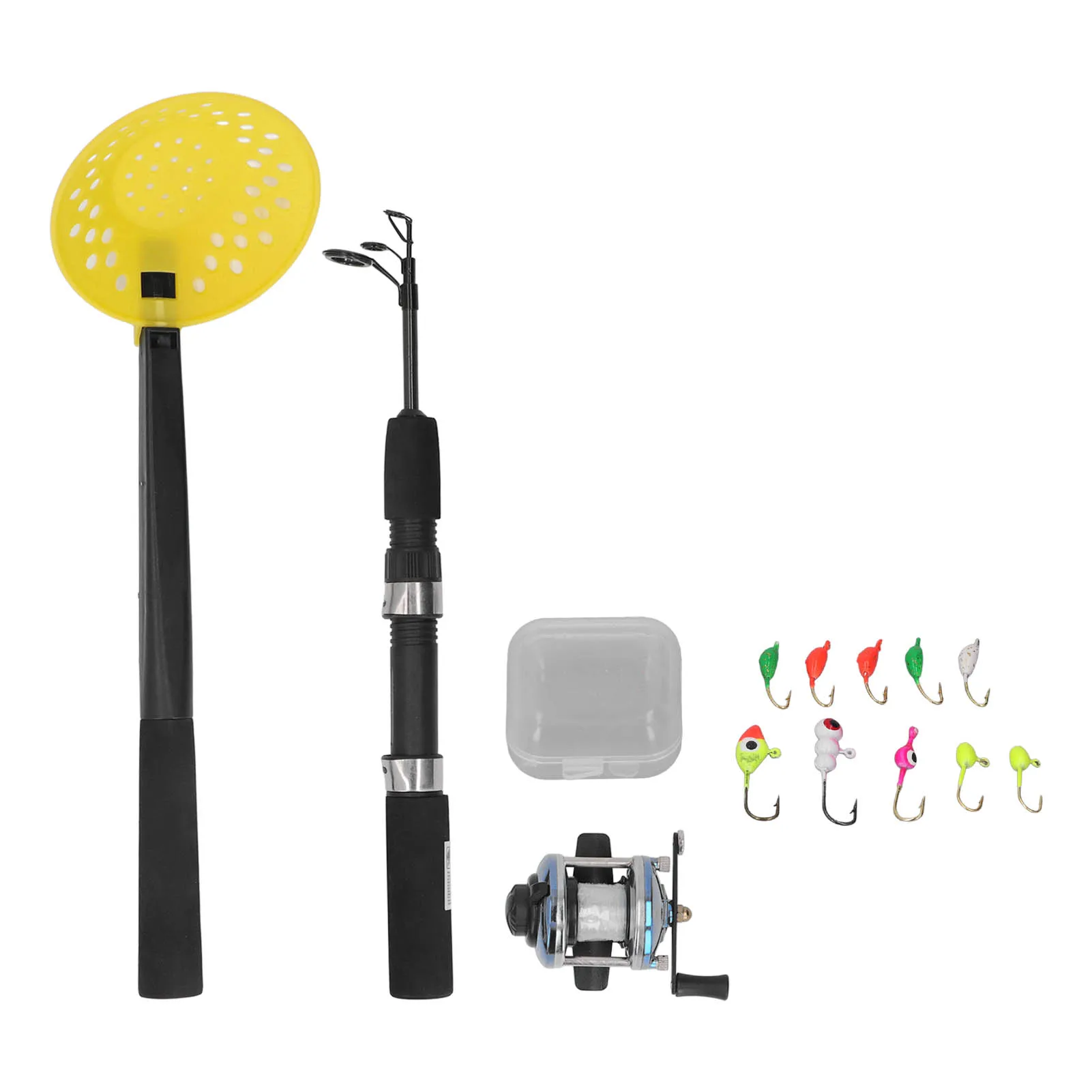 

Ice Fishing Rod Reel Combo Sensitive Ice Fishing Rod with Fishing Reel for Sea