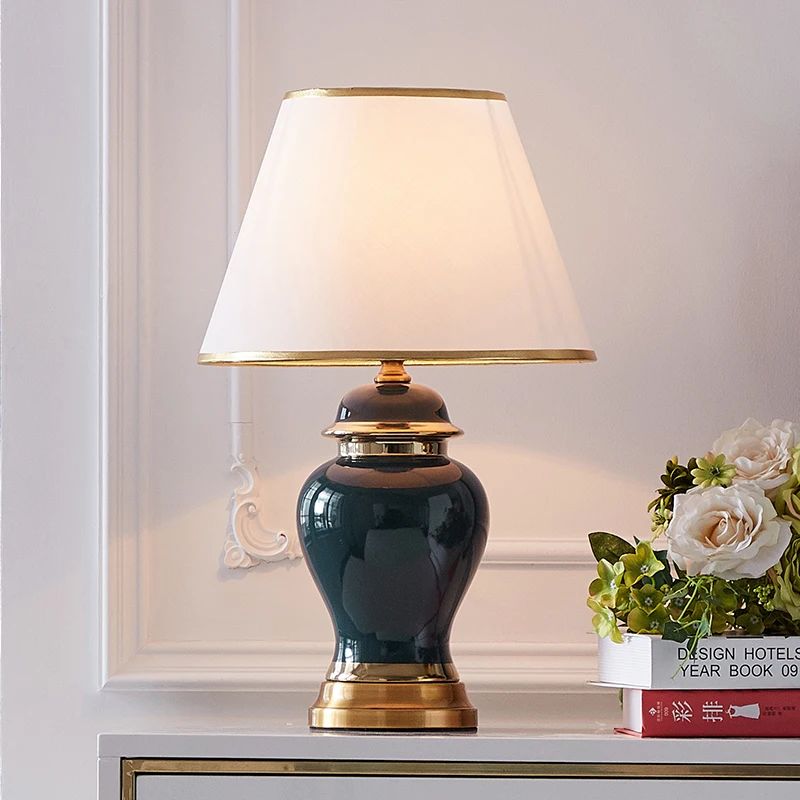 Современная керамическая прикроватная Настольная лампа для гостиной спальни