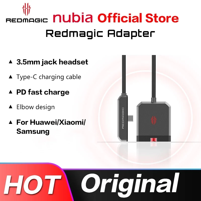 Nubia RedMagic Adapter for RedMagic 6pro/6 Docking Station PD Fast Charge RedMagic Gaming Dock Adapt to Type-C Port Phone