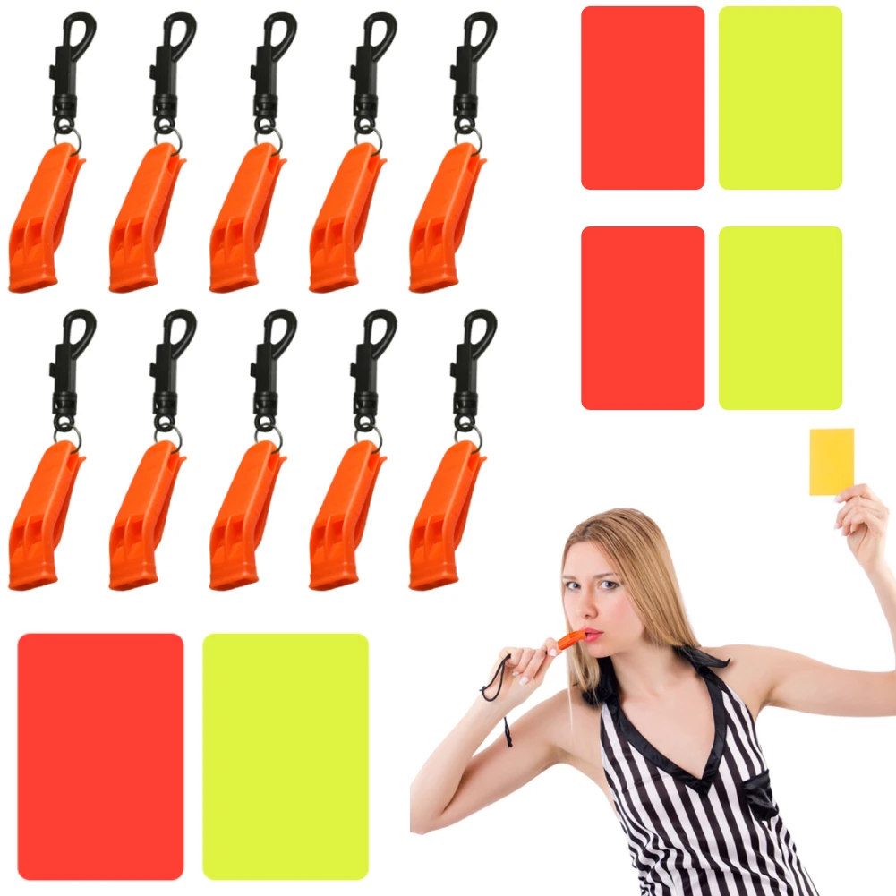 

PVC Soccer Referee Red Yellow Cards Football Match Training Tool 8x11cm 2pcs Football Supplies Hot Sale