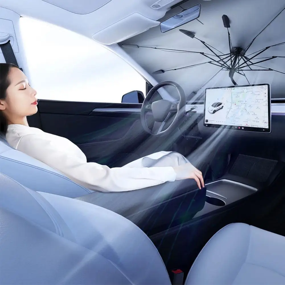 Солнцезащитный зонт для Tesla Y Highland 2024 автомобильный тепловая Складная изоляция