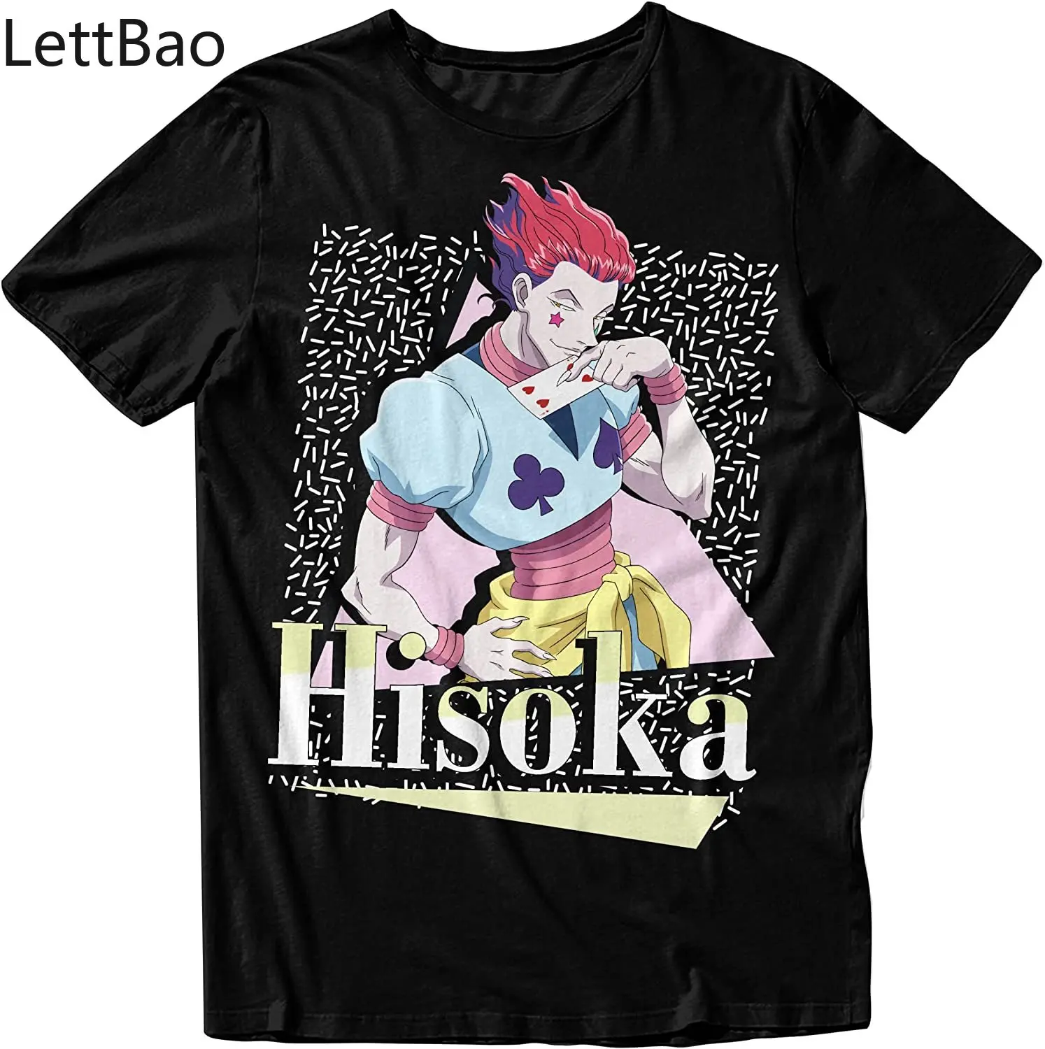 

Hunter X Hunter Anime Character Gon Freecss Killua Hisoka Men’s Black T-Shirt Harajuku Graphic T-Shirt Loose Streetwear Unisex