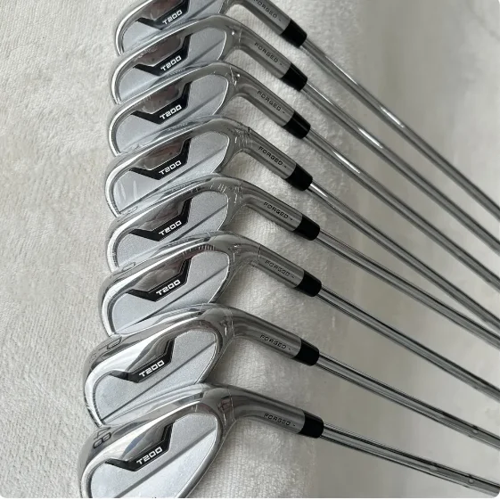 

2023Men's Golf club New Golf irons Tour T200 Iron Set 4-9 P 48(8pcs) With Steel/Graphite Shaft Head Cover