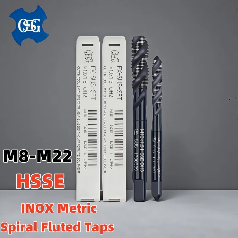 

Метчики OSG HSSE INOX M8M9M10M12M14M16M18M20 для стали