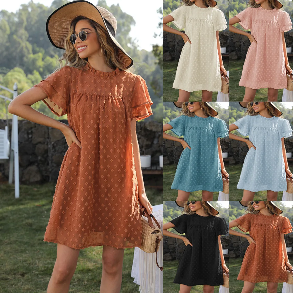 

2022 summer girly jacquard dress sexy straight skirt