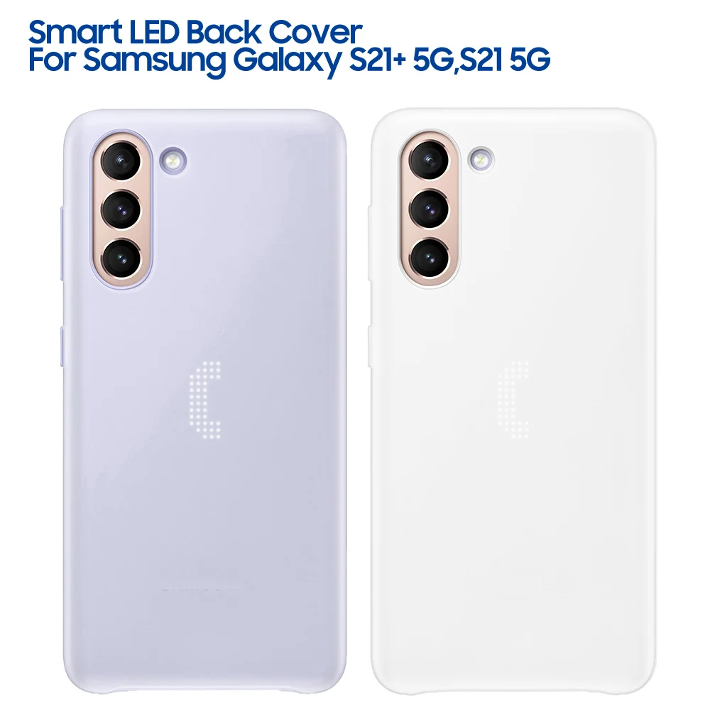 

Intelligent LED Cover For Samsung Galaxy S21 S21 Plus 5G S21+ Smart LED Back Cover Emotional Led Lighting Effect Case