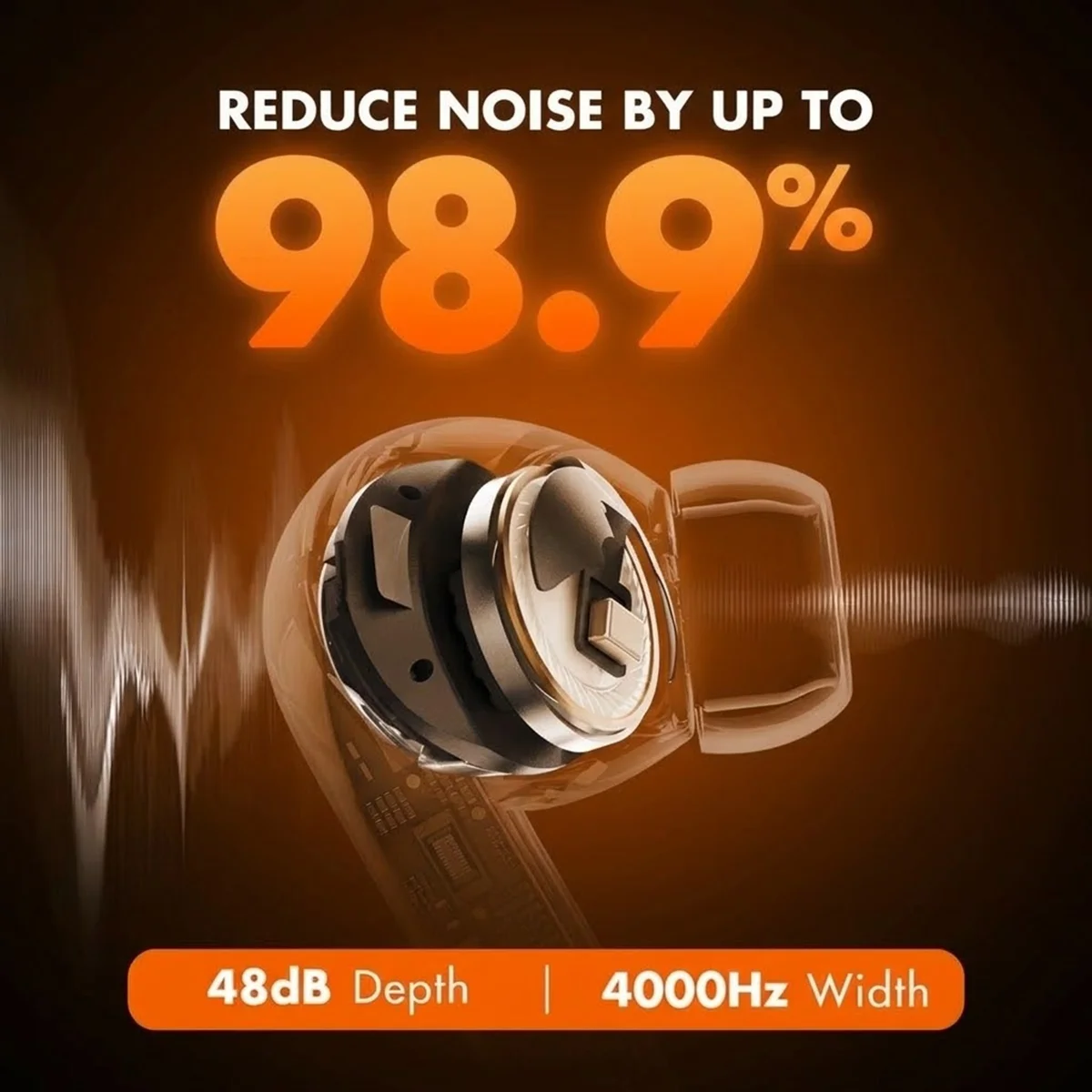 Фото Беспроводные наушники ROSESELSA Earfeel i5/Earfree i5 с гибридным шумоподавлением ANC, водонепроницаемостью IPX5 и HiFi-звуком LDAC №2
