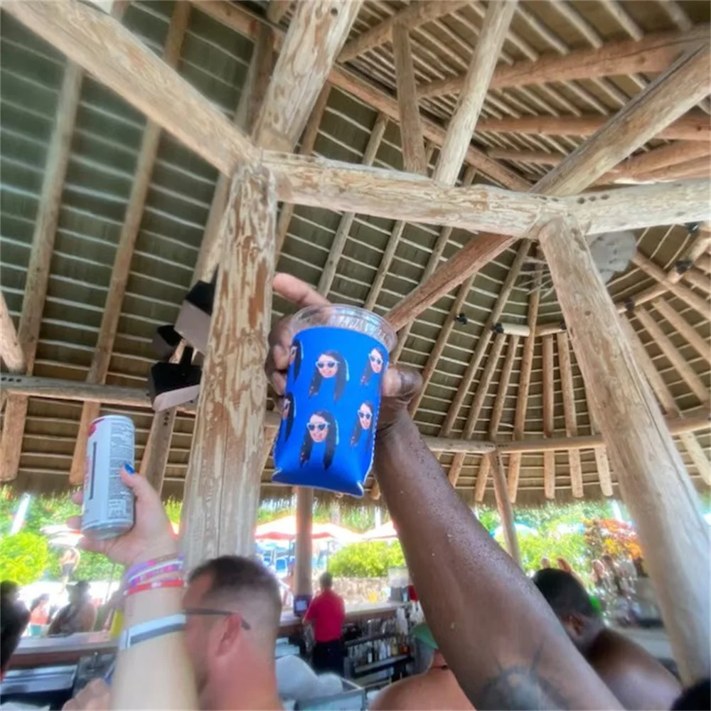 Персонализированный изолированный кулер для банок Забавный фотографий