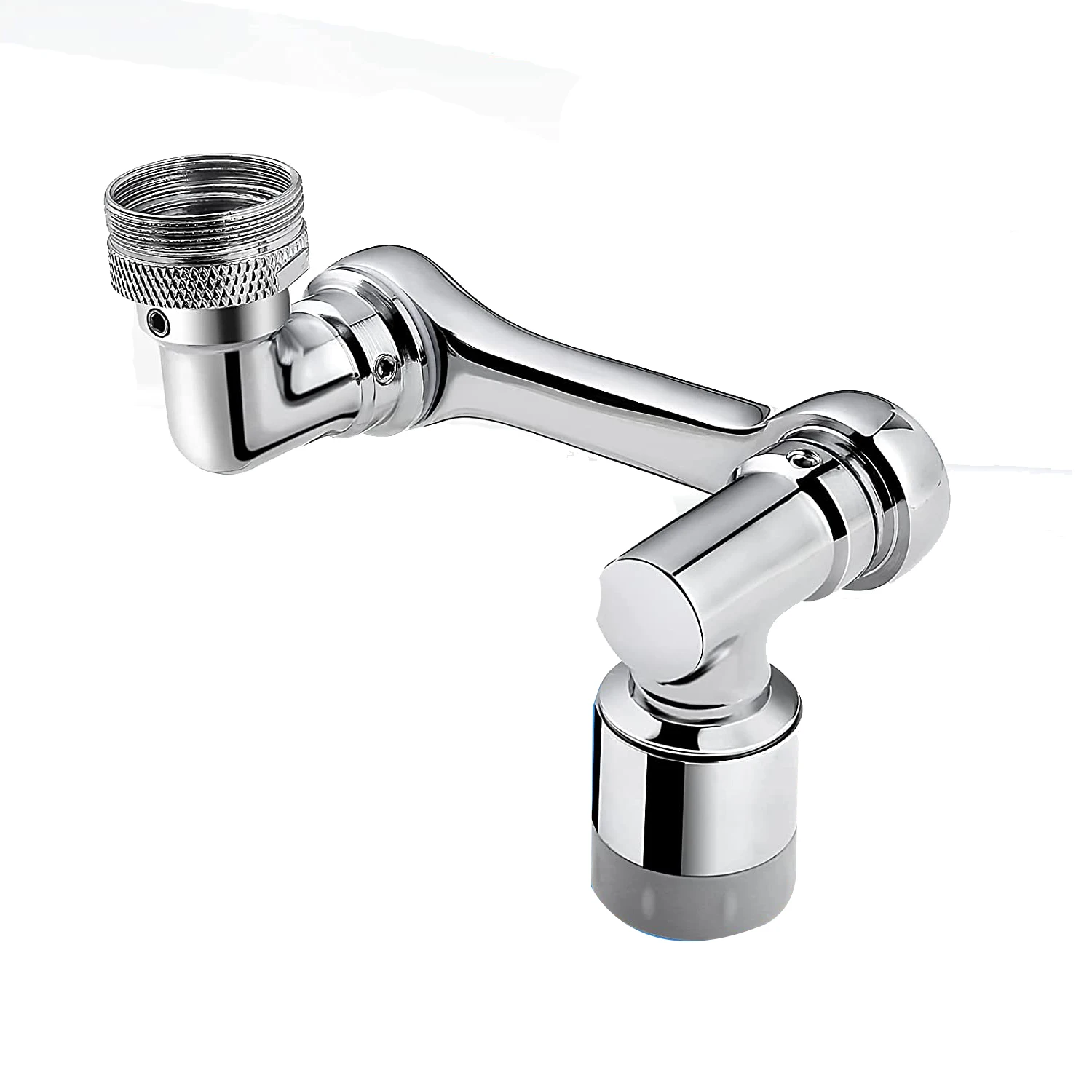 

Faucet Extender for Bathroom Sink, Universal 1080° Robotic Arm Faucet Aerator, Sink Faucet with 2 Water Outlet Modes