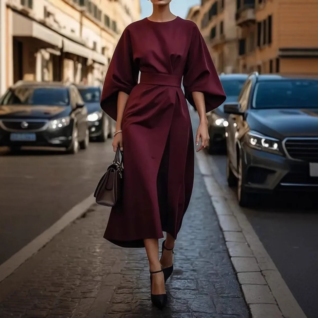 Женское платье из полиэстера