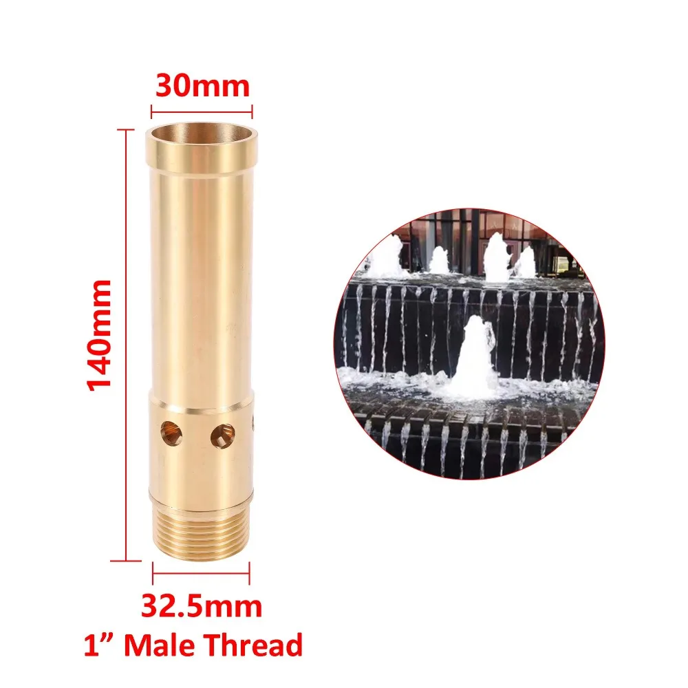 Латунные насадки для фонтана 3/4 дюйма 1 дюйм 5 2 наружная резьба Универсальная