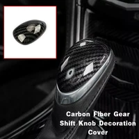 gear shift knob cover decor for cadillac ats 2014 2018 abs 1x carbon fiber interior