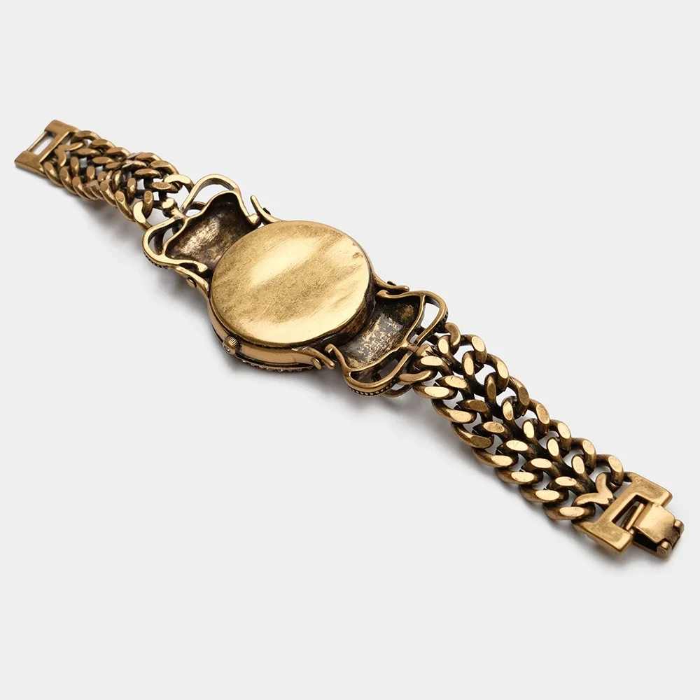 Женский винтажный браслет в виде королевской короны и лягушки