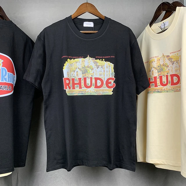 RHUDE T Shirt Casual Cotton Oversized 
