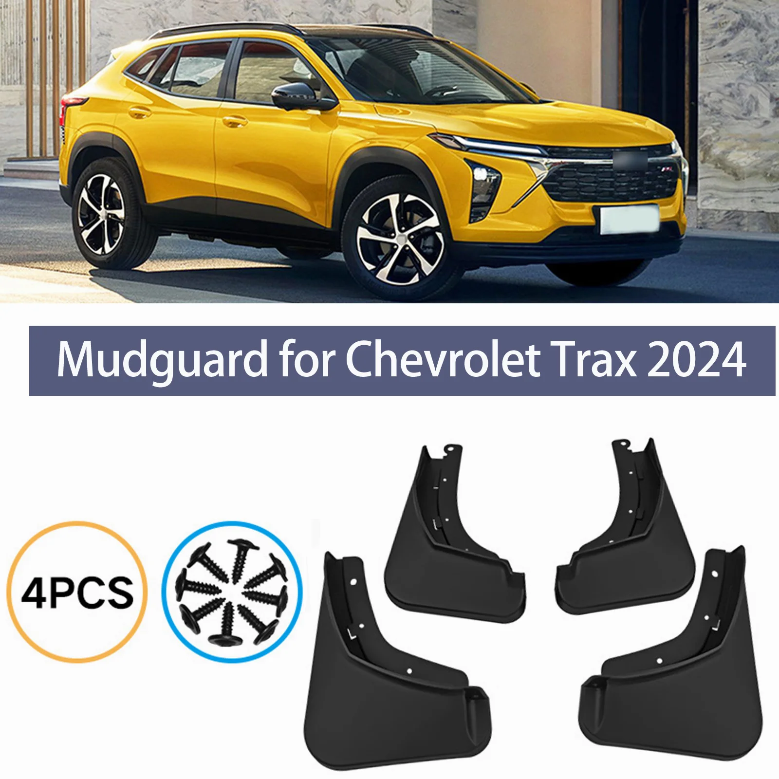 

Car Mud Flaps for Chevrolet Trax 2024 Mudguard Splash Guards Fender Front Rear Mudflaps Accessories 4PCS