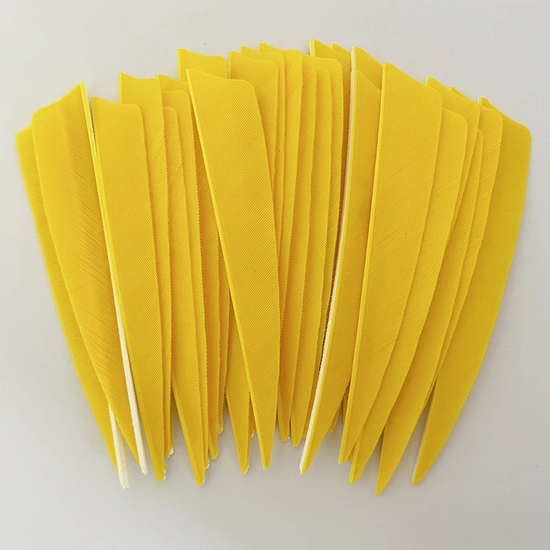 50 шт. 4 дюйма стрела с перьями индейки правое крылья щит лопасти для стрельбы из