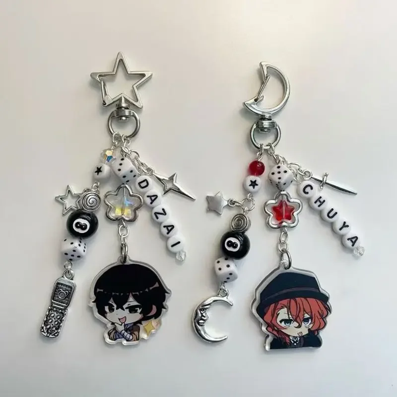Фото Брелок BSD Dazai Osamu And Chuuay Bungou Stray Dogs Soukoku Inspiration Keychain №1